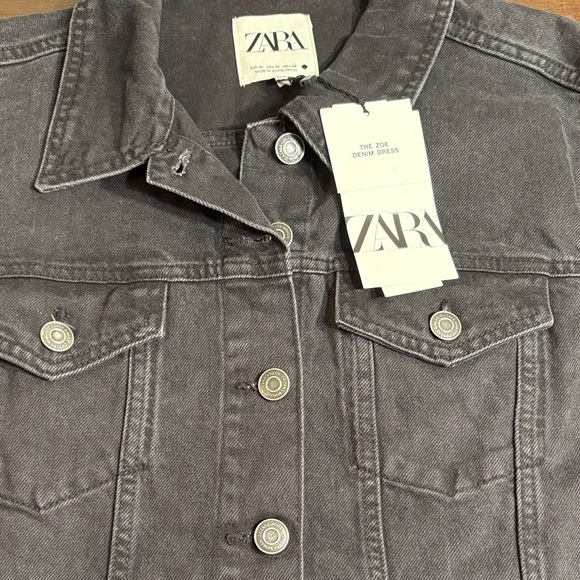 Zara Women's Black Denim Mini Dress - Picture 7 of 11